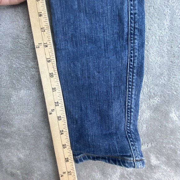 Agolde Roxxane Jeans Womens 27x26 Blue Denim Stretch Hi Rise Skinny Studded Punk - Picture 6 of 16